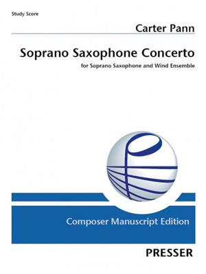 Carter Pann: Soprano Saxophone Concerto: Blasorchester mit Solo