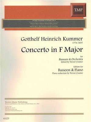 Gotthelf Heinrich Kummer: Concerto in F Major: Fagott mit Begleitung