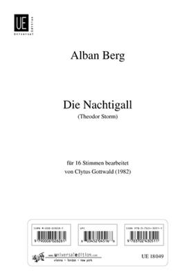 Alban Berg: Die Nachtigall: Gemischter Chor mit Begleitung