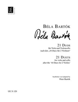 Béla Bartók: 21 Duets: Streicher Duett