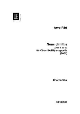 Arvo Pärt: Nunc Dimittis: Gemischter Chor mit Begleitung