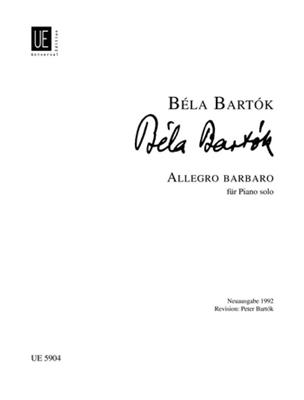 Béla Bartók: Allegro Barbaro: Klavier Solo