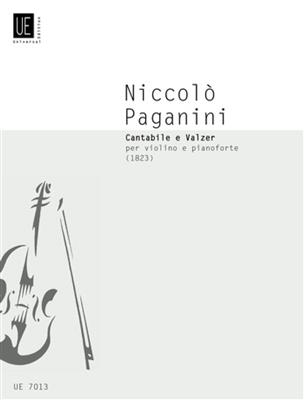 Niccolò Paganini: Cantabile E Valzer In Mi Per Violino E Pianoforte: Violine mit Begleitung