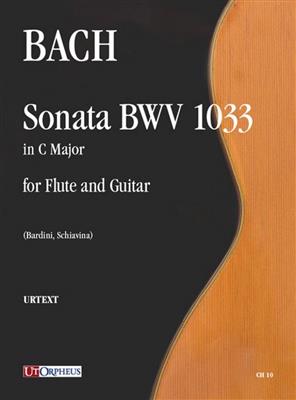 Johann Sebastian Bach: Sonata BWV 1033 arranged for Flute and Guitar: Flöte mit Begleitung