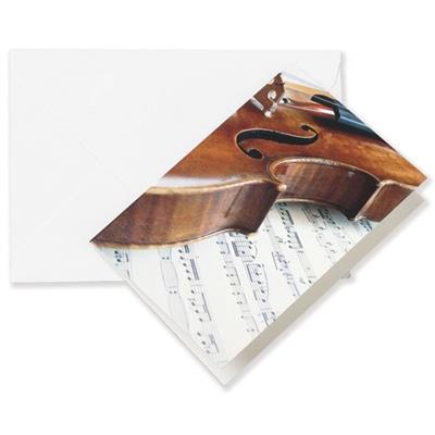 Greeting card Violin/Sheet music A6