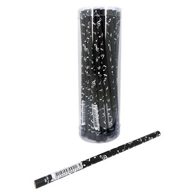 Black Music Notes Hb Pencil (Pack of 36)