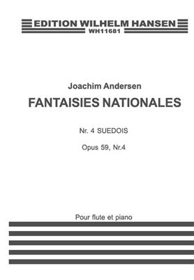 Joachim Andersen: Fantaisies Nationales Op. 59 No. 4 'Suedois': Flöte mit Begleitung