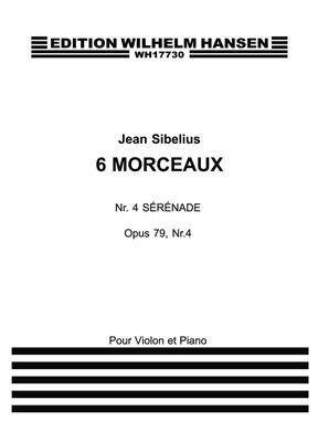 Jean Sibelius: Six Pieces Op.79 No.4 - Serenade: Violine mit Begleitung