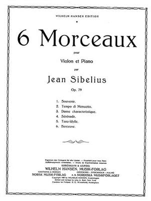 Jean Sibelius: 6 Pieces Op.79 No.6 - Berceuse: Violine mit Begleitung