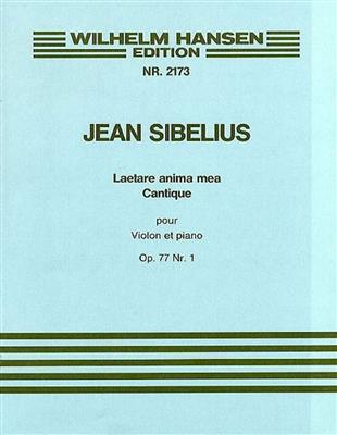 Jean Sibelius: Laetare Anima Mea Op.77 No.1: Klaviertrio