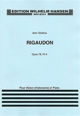 Jean Sibelius: Rigaudon Op.78 No.4: Klaviertrio