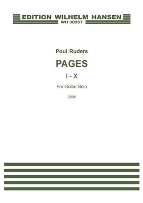 Poul Ruders: Pages I-X: Gitarre Solo