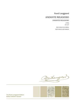 Rued Langgaard: Andante Religioso: Violine mit Begleitung