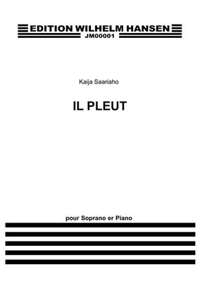 Kaija Saariaho: Il Pleut: Gesang mit Klavier