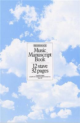 Music Manuscript Book: 12 Stave 32 Pages Spiral: Notenpapier