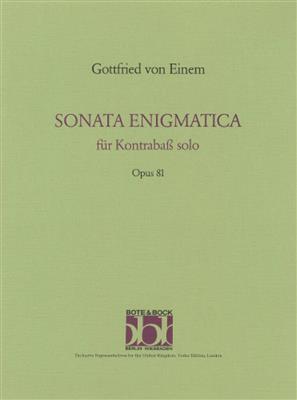 Gottfried von Einem: Sonata Enigmatica Op.81: Kontrabass Solo