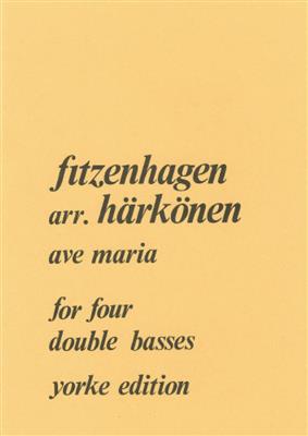 Wilhelm Fitzenhagen: Ave Maria: Kontrabass Ensemble