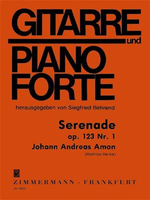 Johann Andreas Amon: Serenade op. 123/1: (Arr. Matthias Henke): Gitarre mit Begleitung