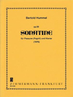 Bertold Hummel: Sonatine Op.59 (B.): Posaune mit Begleitung