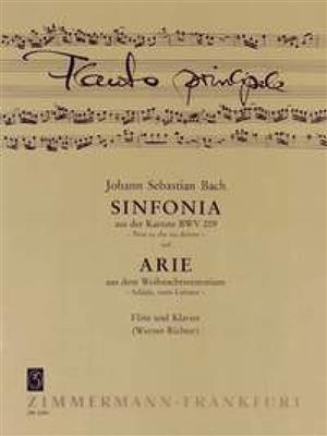 Johann Sebastian Bach: Sinfonia: (Arr. Werner Richter): Flöte mit Begleitung