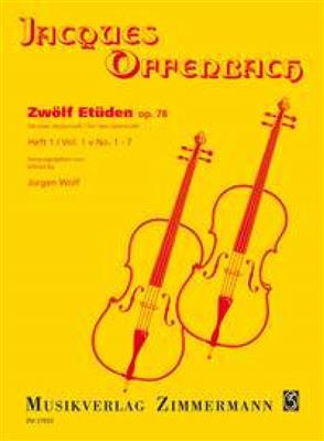 Jacques Offenbach: Zwölf Etüden op. 78 Heft 1: Cello Duett