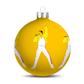 Christmas Bauble Freddie Mercury Yellow