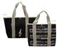 Canvas Tote Bag with Sheet Music Design